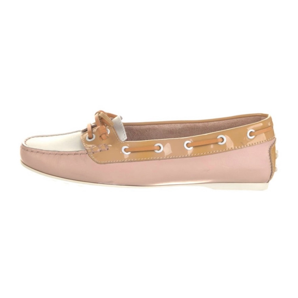 Tod’s Leather Bow Accents Loafers